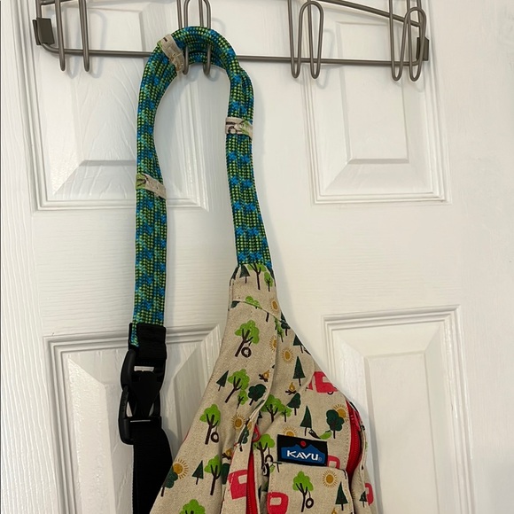 KAVU Sling Bag with Red and Green Print - Picture 2 of 6